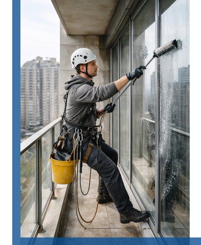 Профессиональная мойка балконного остекления в Коломне