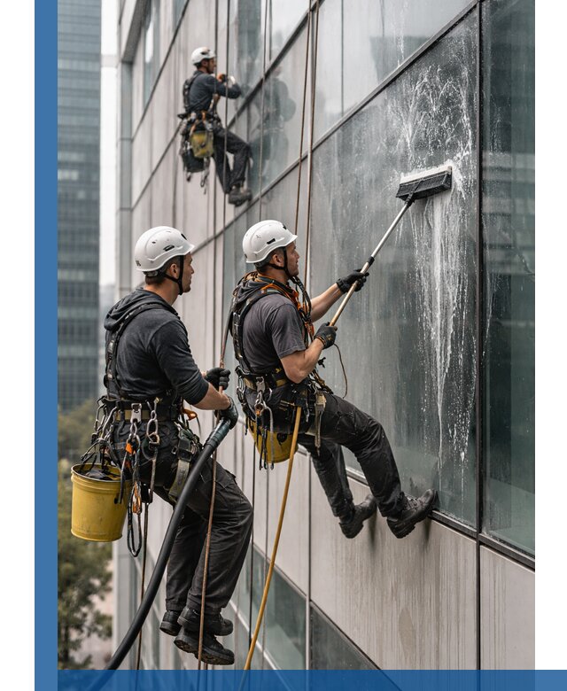 Профессиональная высотная мойка фасадов зданий в Коломне