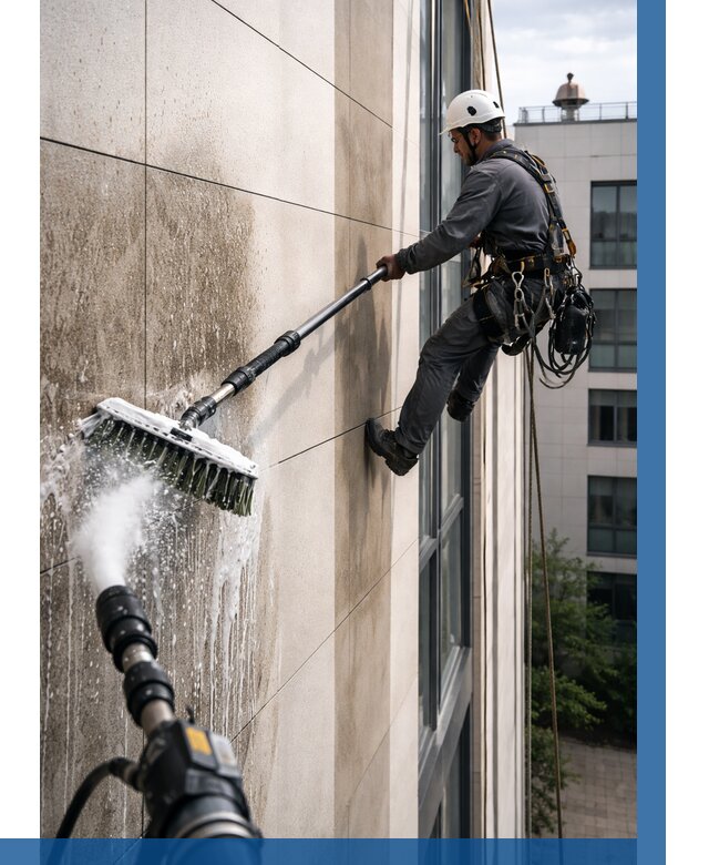 Мойка фасада из керамогранита в Коломне от 304 р. | ВЫСОТНИК-Клм