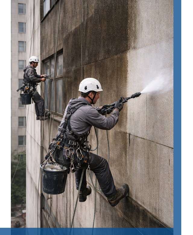 Очистка фасада от копоти в Коломне от 253 р. | ВЫСОТНИК-Клм