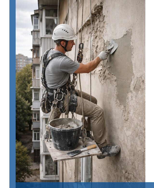 Восстановление фасадной штукатурки в Коломне с гарантией качества
