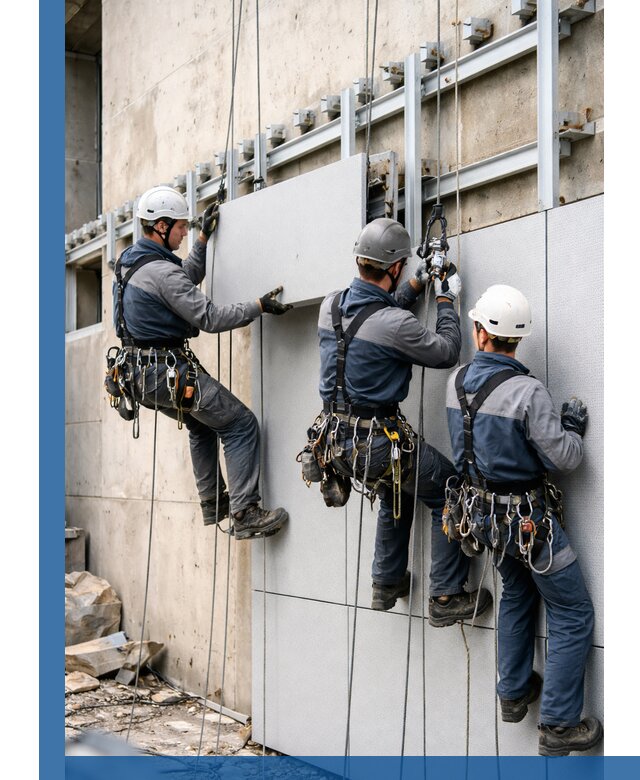 Монтаж вентилируемого фасада в Коломне под ключ с гарантией качества