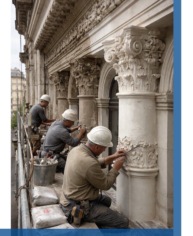 Реставрация фасадной лепнины в Коломне от 2535 р. | ВЫСОТНИК-Клм