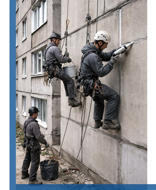 Герметизация межпанельных швов в Коломне с гарантией герметичности