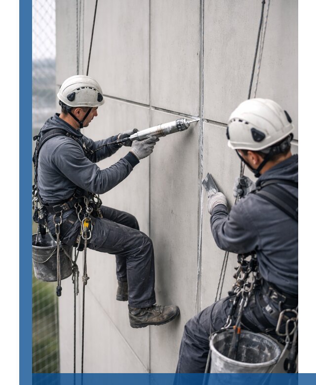 Первичная герметизация швов фасадов и кровель в Коломне