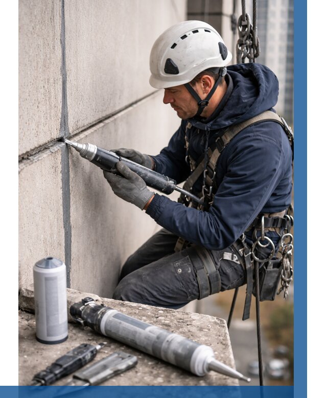 Вторичная герметизация швов в Коломне от 456 р. | ВЫСОТНИК-Клм