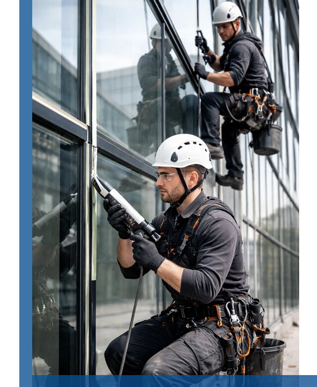 Герметизация витражных швов в Коломне для зданий и фасадов