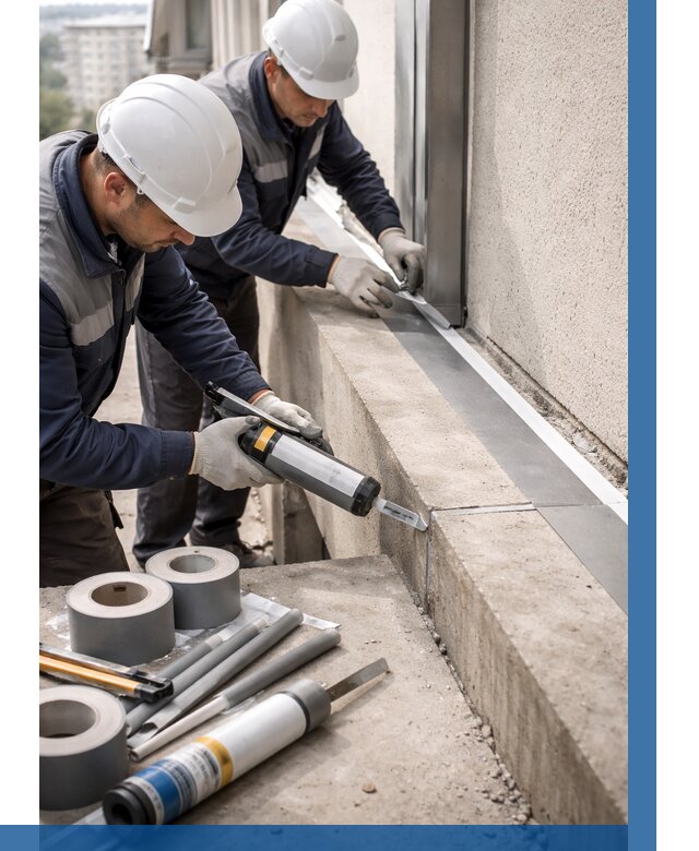 Герметизация примыкания балкона в Коломне от 4563 р. | ВЫСОТНИК-Клм