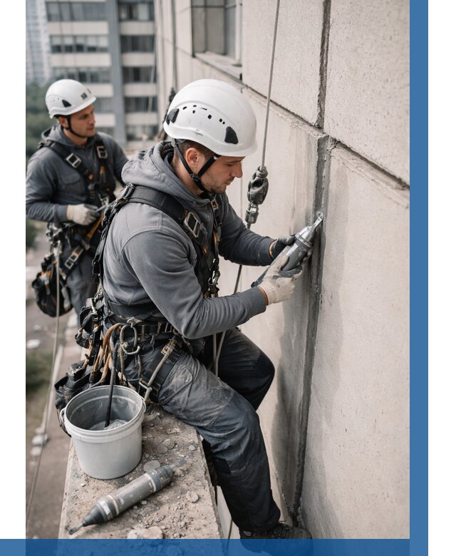 Ремонт деформационных швов здания в Коломне от 1014 р. | ВЫСОТНИК-Клм