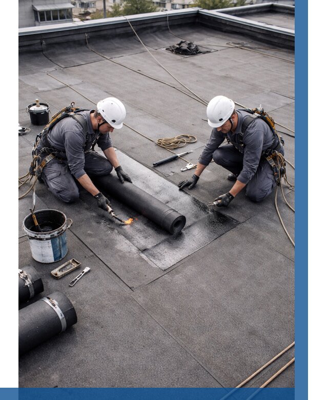 Ремонт мягкой кровли под ключ в Коломне от 710 р. | ВЫСОТНИК-Клм