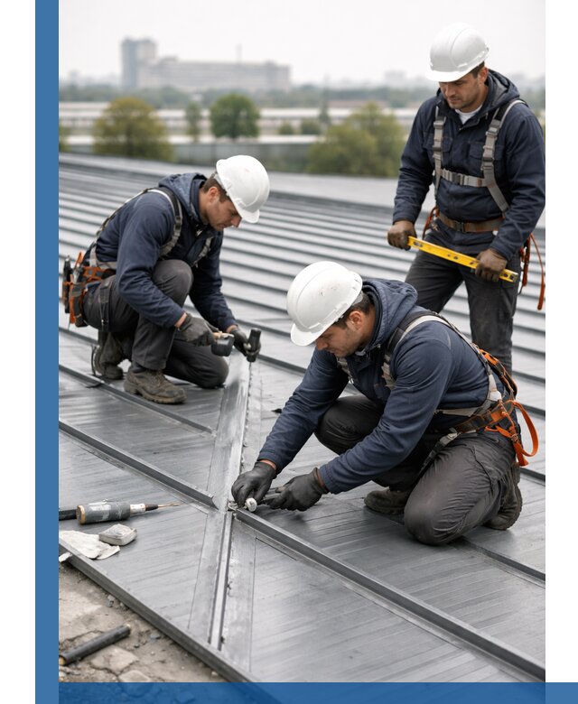 Ремонт фальцевой кровли в Коломне срочно и качественно