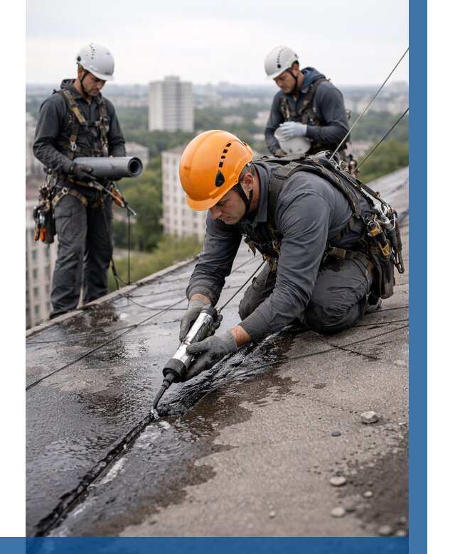 Устранение протечек кровли в Коломне от 12167 р. | ВЫСОТНИК-Клм