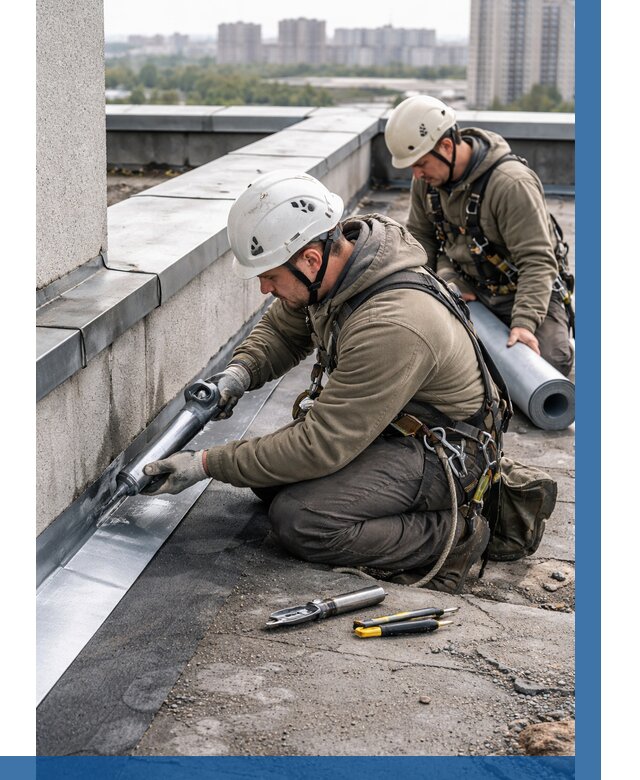 Ремонт кровельных примыканий в Коломне от 1217 р. | ВЫСОТНИК-Клм