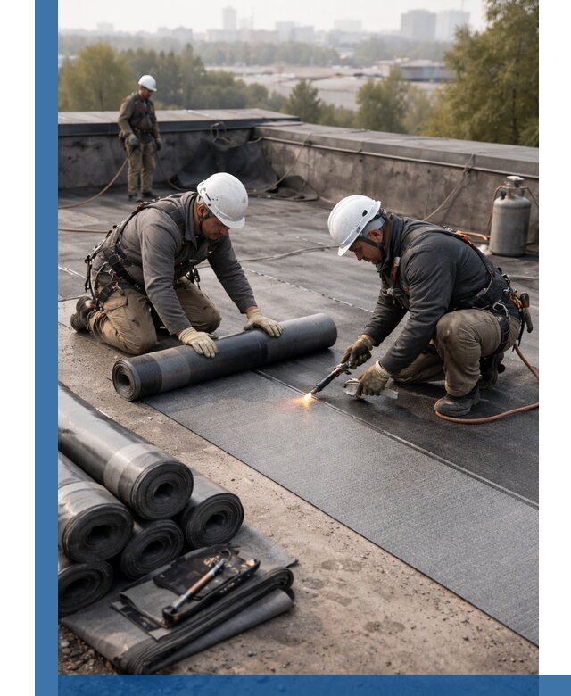 Монтаж мягкой кровли в Коломне профессионально и надежно