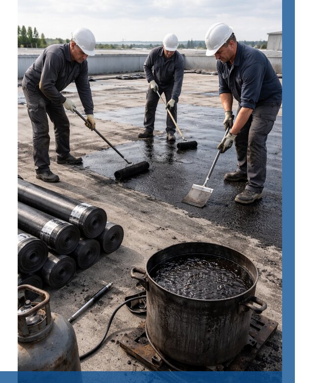 Гидроизоляция кровли мастикой в Коломне от 608 р. | ВЫСОТНИК-Клм