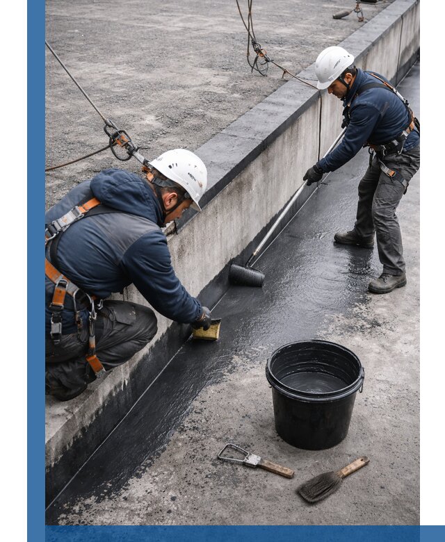 Гидроизоляция кровли жидкой резиной профессионально в Коломне