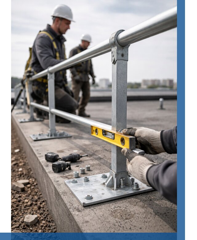 Монтаж кровельного ограждения в Коломне от 1217 р. | ВЫСОТНИК-Клм