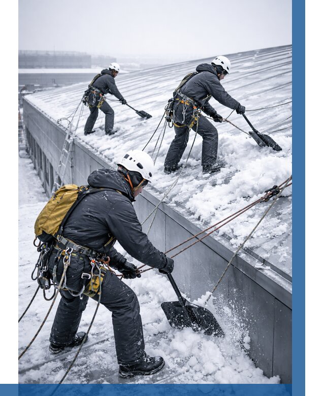 Очистка навесов от снега в Коломне от 4563 р. | ВЫСОТНИК-Клм