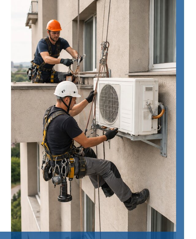 Монтаж внешнего блока кондиционера в Коломне от 6590 р. | ВЫСОТНИК-Клм