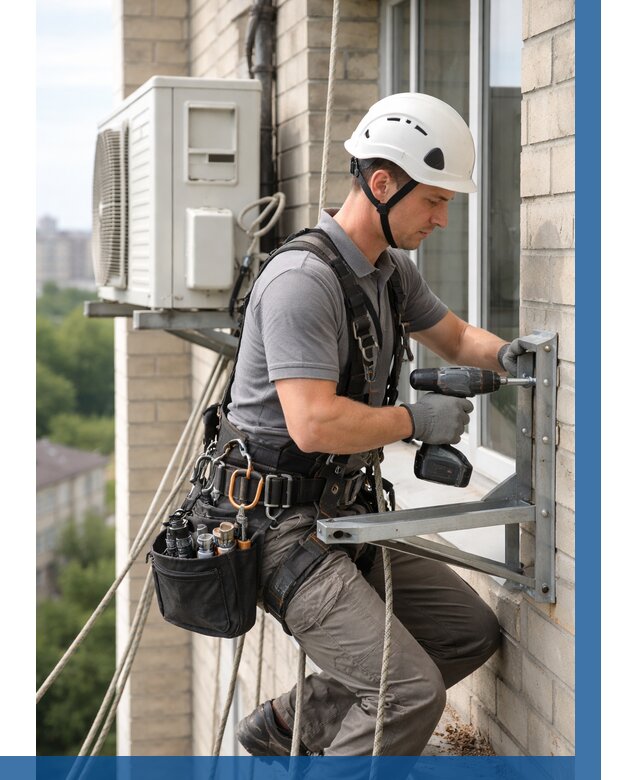 Установка кронштейнов кондиционера в Коломне от 3549 р. | ВЫСОТНИК-Клм