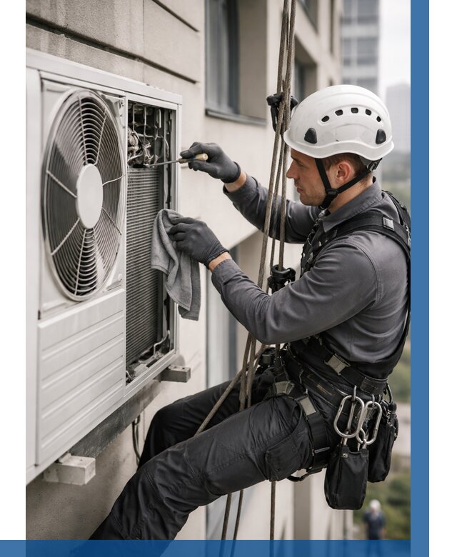 Обслуживание внешнего блока кондиционера в Коломне от 2738 р.ВЫСОТНИК-Клм