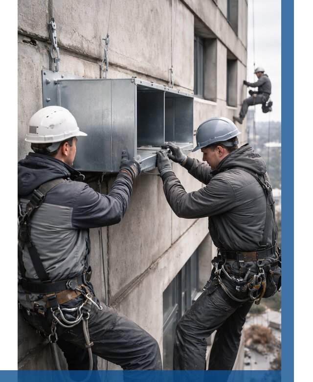 Монтаж вентиляционных коробов в Коломне от 3042 р. | ВЫСОТНИК-Клм