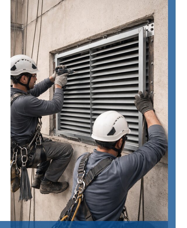 Монтаж вентиляционных решеток в Коломне от 4563 р. | ВЫСОТНИК-Клм