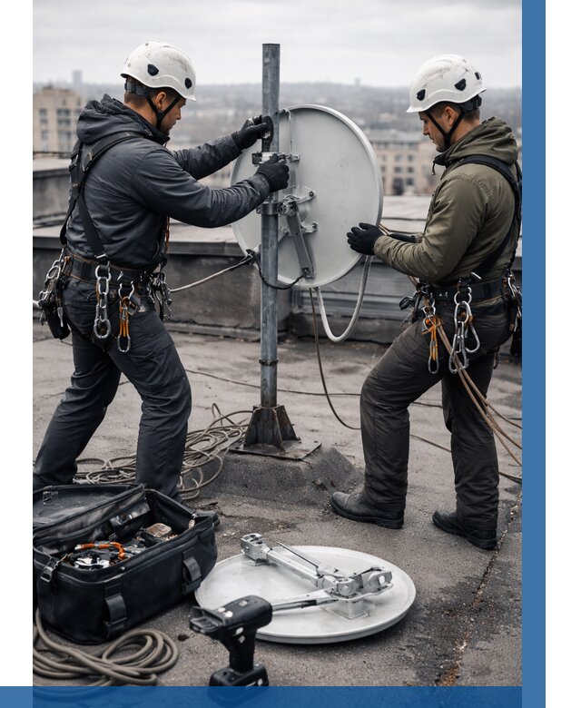 Демонтаж антенн на крыше в Коломне от 4563 р. | ВЫСОТНИК-Клм