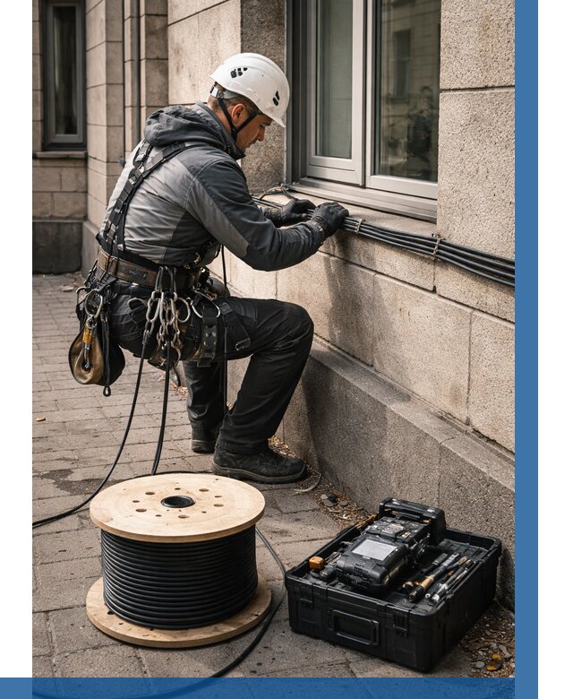 Прокладка оптоволоконного кабеля в Коломне от 811 р. | ВЫСОТНИК-Клм