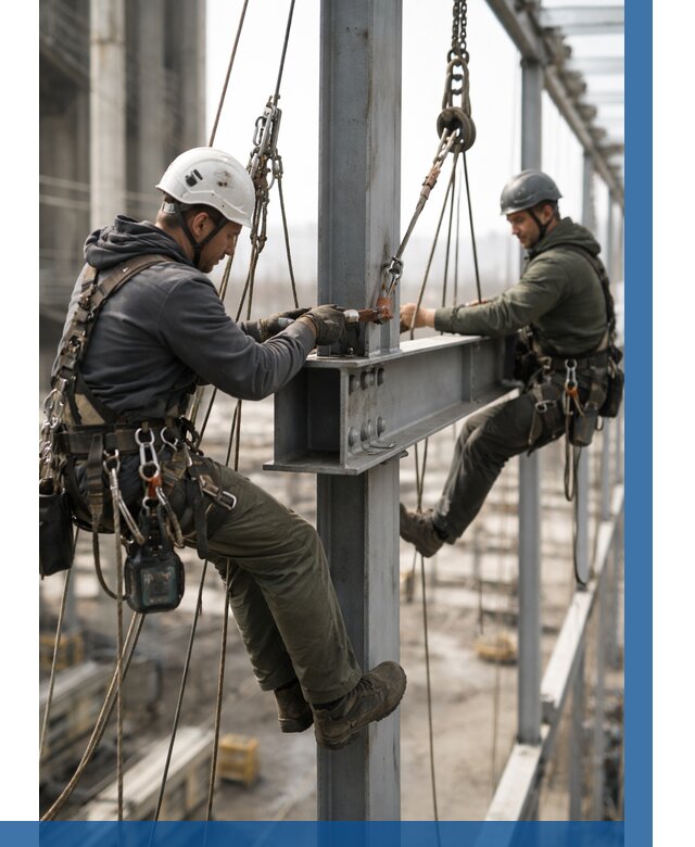 Монтаж металлоконструкций на высоте в Коломне от 3549 р. | ВЫСОТНИК-Клм