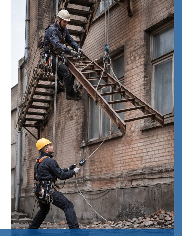 Демонтаж пожарной лестницы в Коломне от 12167 р. | ВЫСОТНИК-Клм