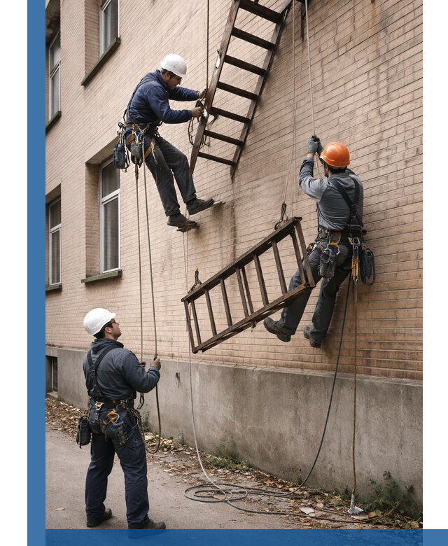 Демонтаж пожарной лестницы в Коломне быстро и безопасно
