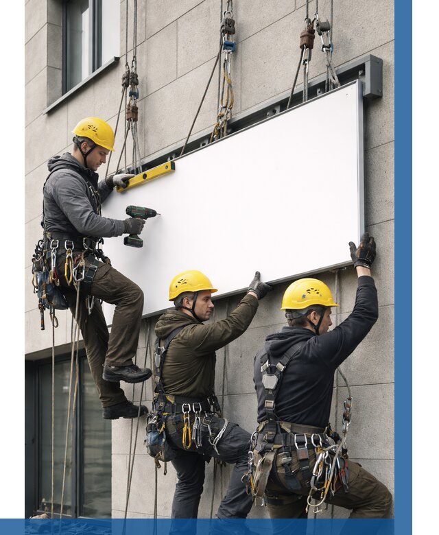 Монтаж рекламной вывески в Коломне от 8111 р. | ВЫСОТНИК-Клм