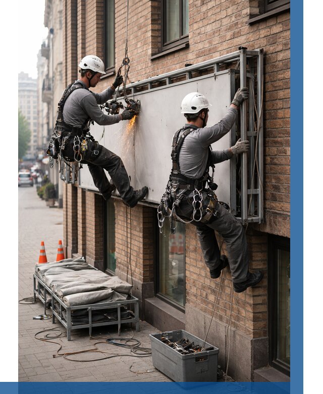 Демонтаж рекламной вывески в Коломне от 6590 р. | ВЫСОТНИК-Клм