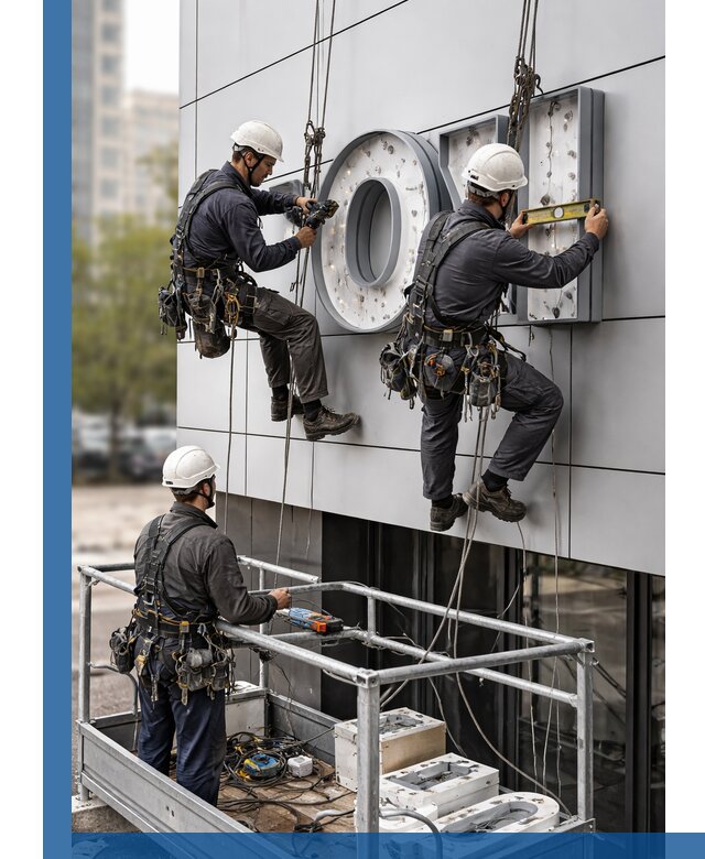Профессиональный монтаж световых букв в Коломне под ключ