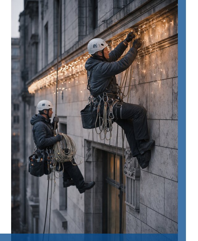 Монтаж новогодней иллюминации в Коломне от 8618 р. | ВЫСОТНИК-Клм