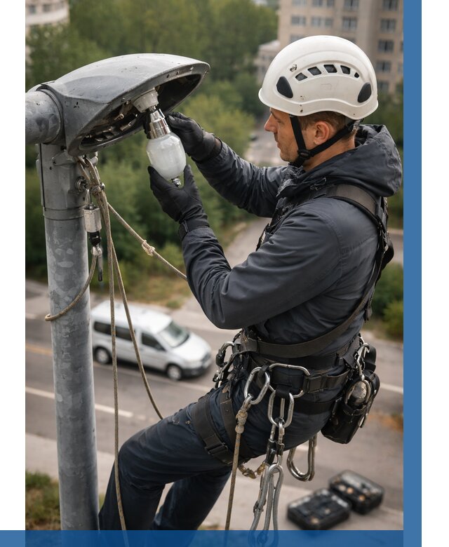 Замена ламп на высоте в Коломне от 2535 р. | ВЫСОТНИК-Клм