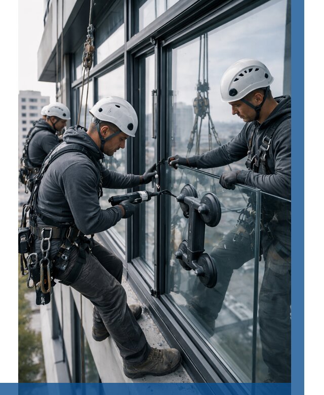 Витражное остекление зданий в Коломне от 3549 р. | ВЫСОТНИК-Клм