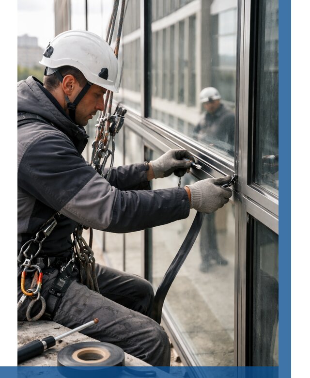 Ремонт витражных конструкций в Коломне от 3549 р. | ВЫСОТНИК-Клм