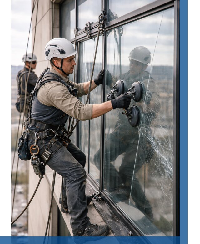 Замена стекла в витраже в Коломне под ключ от 8618 р. | ВЫСОТНИК-Клм