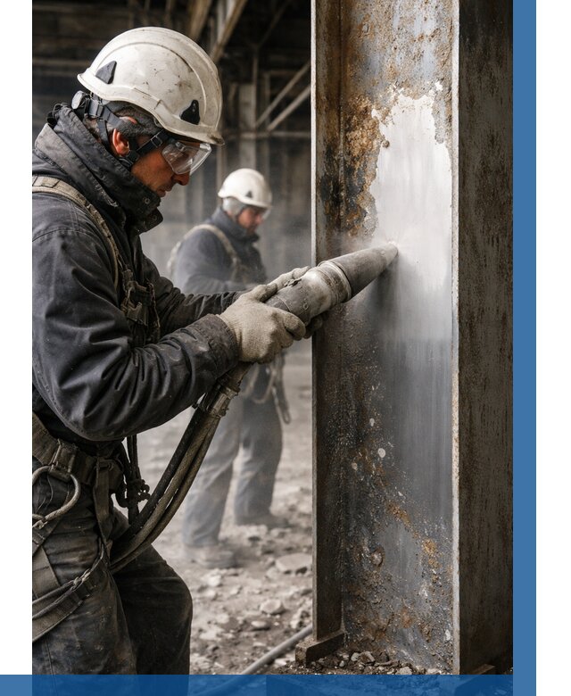 Удаление старой краски с металла в Коломне от 456 р. | ВЫСОТНИК-Клм