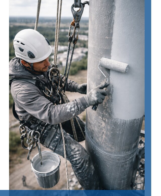 Покраска мачт связи под ключ в Коломне от 862 р. | ВЫСОТНИК-Клм