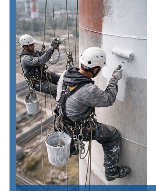 Покраска дымовых труб в Коломне: антикоррозийная защита и восстановление
