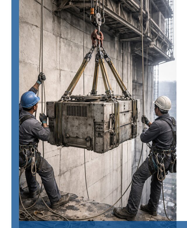 Такелажные работы на высоте, подъем и монтаж грузов в Коломне