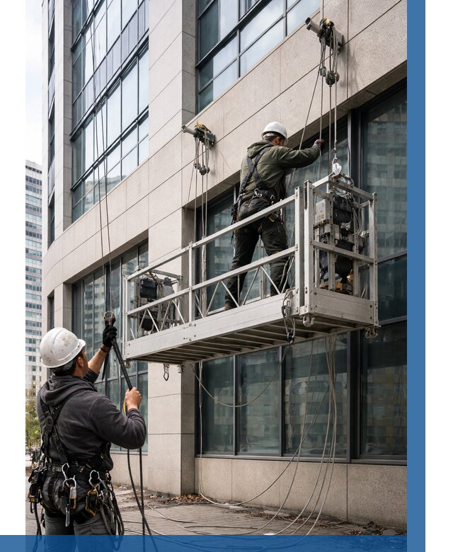 Монтаж и подъем фасадной люльки в Коломне от 12167 р. | ВЫСОТНИК-Клм