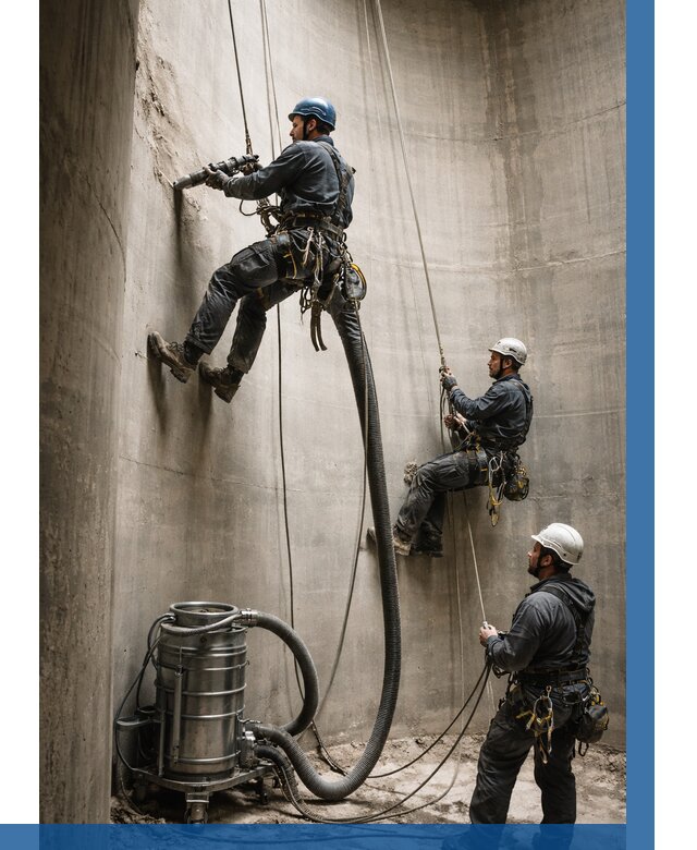 Зачистка силосов в Коломне от 4563 р. Договор и смета ВЫСОТНИК-Клм