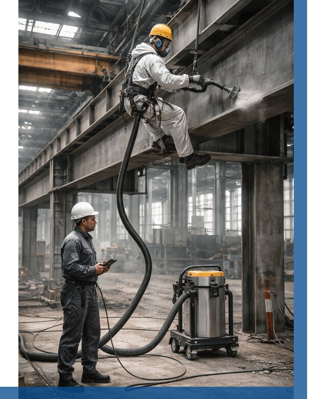 Обеспыливание конструкций в цехе в Коломне от 4258 р. | ВЫСОТНИК-Клм