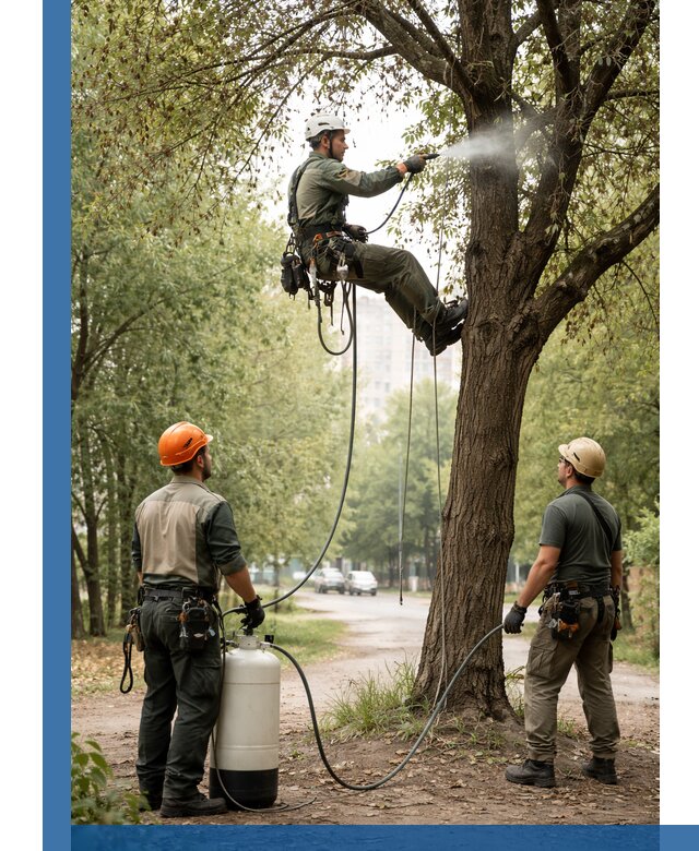 Обработка деревьев от вредителей в Коломне профессиональная защита