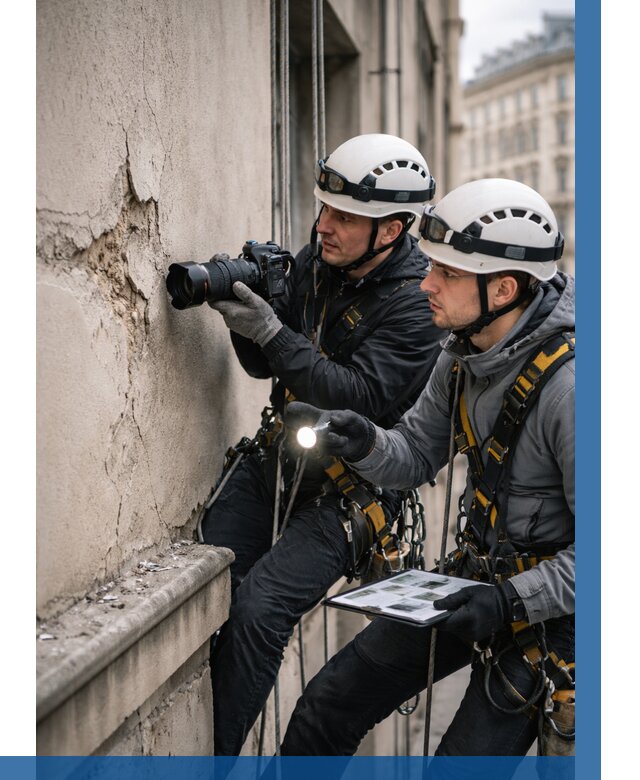 Фотофиксация дефектов фасада в Коломне от 4563 р. | ВЫСОТНИК-Клм