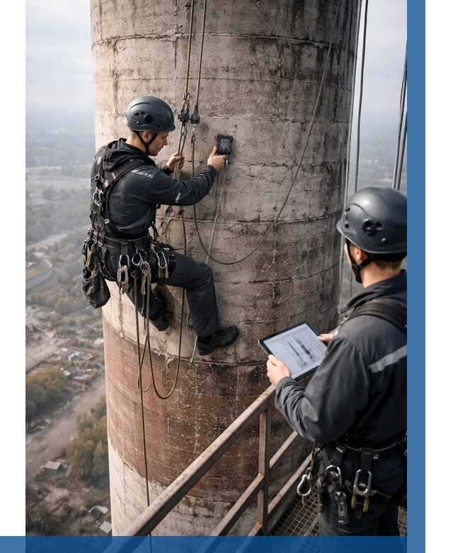 Обследование дымовой трубы в Коломне от 8111 р. | ВЫСОТНИК-Клм